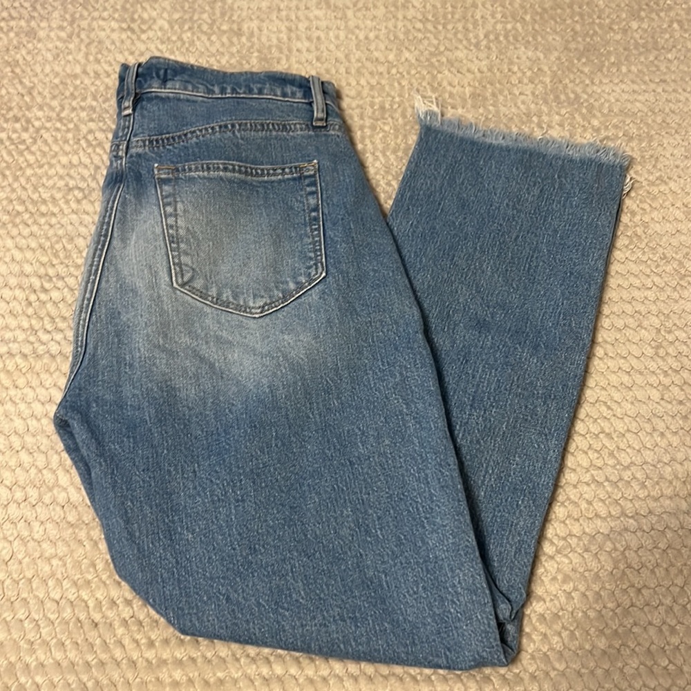 LOFT Straight Crop Ripped Jeans - Picture 5 of 6